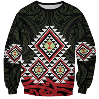 Kia Ora Aotearoa Sweatshirt 2025 Pasifika Maori Taniko Motifs