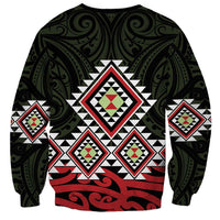 Kia Ora Aotearoa Sweatshirt 2025 Pasifika Maori Taniko Motifs