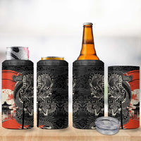 Japanese Dragon Katana Enso 4 in 1 Can Cooler Tumbler Japan Pagoda Seamless Cloud - Polynesian Pride