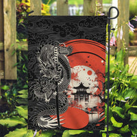 Japanese Dragon Katana Enso Garden Flag Japan Pagoda Seamless Cloud - Polynesian Pride