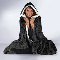 Japanese Dragon Katana Enso Hooded Blanket Japan Pagoda Seamless Cloud - Polynesian Pride