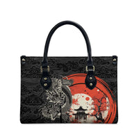 Japanese Dragon Katana Enso Leather Bag Japan Pagoda Seamless Cloud - Polynesian Pride