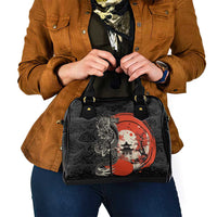 Japanese Dragon Katana Enso Shoulder Handbag Japan Pagoda Seamless Cloud - Polynesian Pride