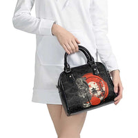 Japanese Dragon Katana Enso Shoulder Handbag Japan Pagoda Seamless Cloud - Polynesian Pride