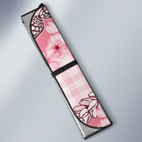 Japanese Daruma Doll Palaka Auto Sun Shade Cherry Blossoms With Shell Lei - Polynesian Pride