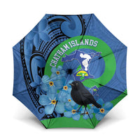 New Zealand Chatham Islands Umbrella Wharekauri Forget Me Not With Black Robin - Polynesian Pride