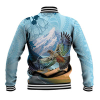 New Zealand South Island Baseball Jacket Te Waipounamu Aoraki Kea Bird LT14 - Polynesian Pride