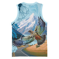 New Zealand South Island Basketball Jersey Te Waipounamu Aoraki Kea Bird - Polynesian Pride