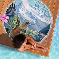 New Zealand South Island Beach Blanket Te Waipounamu Aoraki Kea Bird