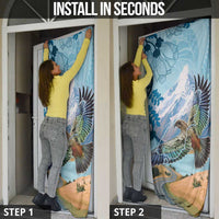 New Zealand South Island Door Cover Te Waipounamu Aoraki Kea Bird - Polynesian Pride