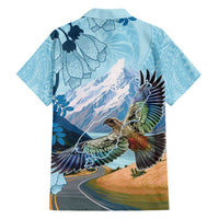 New Zealand South Island Hawaiian Shirt Te Waipounamu Aoraki Kea Bird
