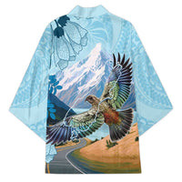 New Zealand South Island Kimono Te Waipounamu Aoraki Kea Bird - Polynesian Pride