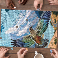 New Zealand South Island Puzzle Te Waipounamu Aoraki Kea Bird - Polynesian Pride