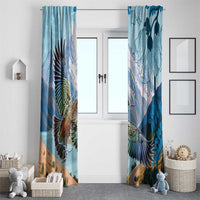 New Zealand South Island Window Curtain Te Waipounamu Aoraki Kea Bird