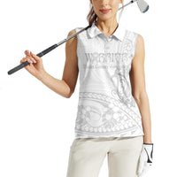 Polynesia Brain Cancer Awareness Women Sleeveless Polo Shirt In May We Wear Grey LT14 - Polynesian Pride