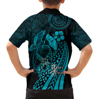 Polynesia World Ovarian Cancer Day Family Matching Tank Maxi Dress and Hawaiian Shirt You Matter Polynesian Women