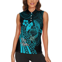 Polynesia World Ovarian Cancer Day Women Sleeveless Polo Shirt You Matter Polynesian Women