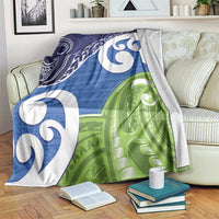 Southland New Zealand Blanket Maori Koru Flag Color