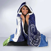 Southland New Zealand Hooded Blanket Maori Koru Flag Color