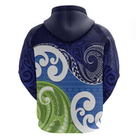 Southland New Zealand Hoodie Maori Koru Flag Color