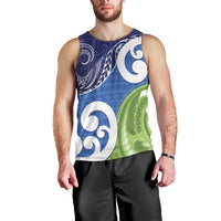 Southland New Zealand Men Tank Top Maori Koru Flag Color
