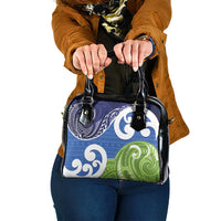 Southland New Zealand Shoulder Handbag Maori Koru Flag Color LT14 One Size Blue - Polynesian Pride