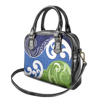 Southland New Zealand Shoulder Handbag Maori Koru Flag Color LT14 - Polynesian Pride
