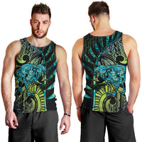Southland Takehe Pounama Men Tank Top Aotearoa Poutama Paua Shell Fern