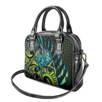 Southland Takehe Pounama Shoulder Handbag Aotearoa Poutama Paua Shell Fern LT14 - Polynesian Pride