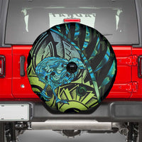 Southland Takehe Pounama Spare Tire Cover Aotearoa Poutama Paua Shell Fern