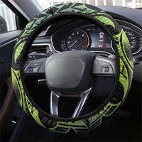 Southland Takehe Pounama Steering Wheel Cover Aotearoa Poutama Paua Shell Fern