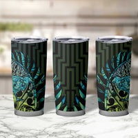 Southland Takehe Pounama Tumbler Cup Aotearoa Poutama Paua Shell Fern LT14 - Polynesian Pride