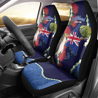Southland Anniversary Day Car Seat Cover Murihiku 1861 Maori Bird Mix Pohutukawa