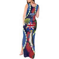 Southland Anniversary Day Tank Maxi Dress Murihiku 1861 Maori Bird Mix Pohutukawa