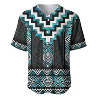 Paua Shell Taniko Pattern Aotearoa Baseball Jersey Niho Taniwha Mix Poutama