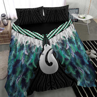 Aotearoa Korowai Motif Bedding Set Hei Matau Poutama Maori Pattern