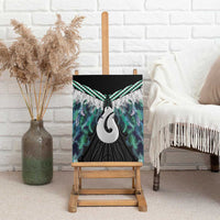 Aotearoa Korowai Motif Canvas Wall Art Hei Matau Poutama Maori Pattern