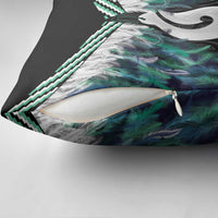 Aotearoa Korowai Motif Pillow Cover Hei Matau Poutama Maori Pattern - Polynesian Pride