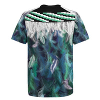 Aotearoa Korowai Motif Rugby Jersey Hei Matau Poutama Maori Pattern