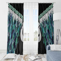 Aotearoa Korowai Motif Window Curtain Hei Matau Poutama Maori Pattern