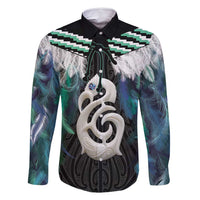 Aotearoa Korowai Motif Family Matching Summer Maxi Dress and Hawaiian Shirt Hei Manaia Poutama Maori Pattern