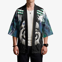 Aotearoa Korowai Motif Kimono Hei Manaia Poutama Maori Pattern - Polynesian Pride