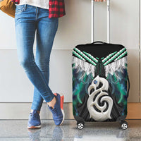 Aotearoa Korowai Motif Luggage Cover Hei Manaia Poutama Maori Pattern