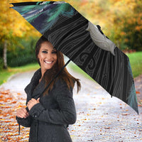 Aotearoa Korowai Motif Umbrella Hei Manaia Poutama Maori Pattern - Polynesian Pride