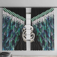 Aotearoa Korowai Motif Window Curtain Hei Manaia Poutama Maori Pattern