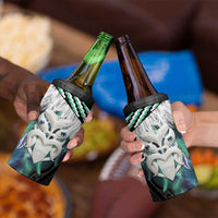 Aotearoa Korowai Motif 4 in 1 Can Cooler Tumbler Maori Wheku Poutama