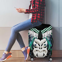 Aotearoa Korowai Motif Luggage Cover Maori Wheku Poutama