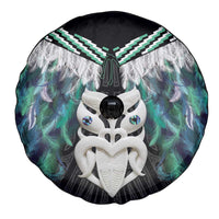 Aotearoa Korowai Motif Spare Tire Cover Maori Wheku Poutama