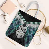 Aotearoa Korowai Motif Tote Bag Maori Wheku Poutama - Polynesian Pride