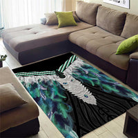 Aotearoa Korowai Motif Area Rug Maori Tane Poutama